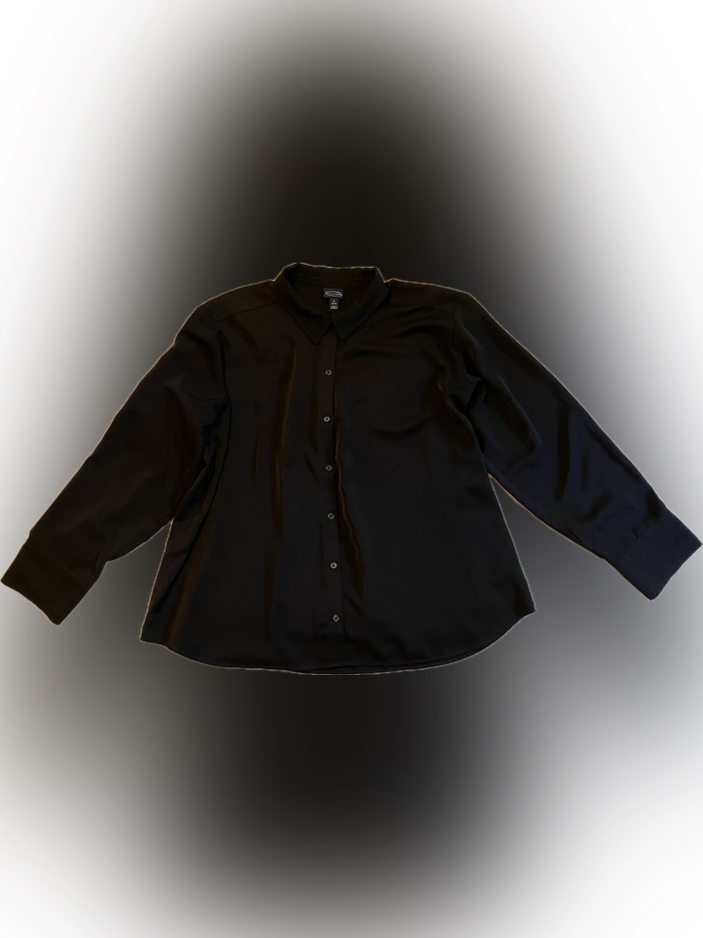 Classic Black Button-Up Shirt - Women